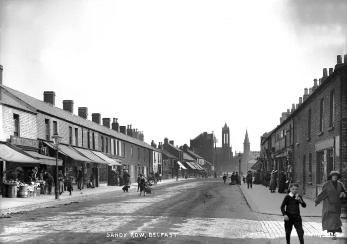Framed Print : Early 20th Century Print of Sandy Row, Belfast Framed Print : Early 20th Century Print of Sandy Row, Belfast