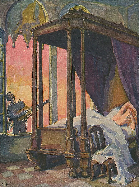 Scene of Schubert's Serenade