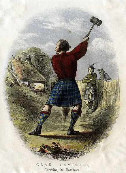Scottish Types - Throwing the Hammer, Clan Campbell
