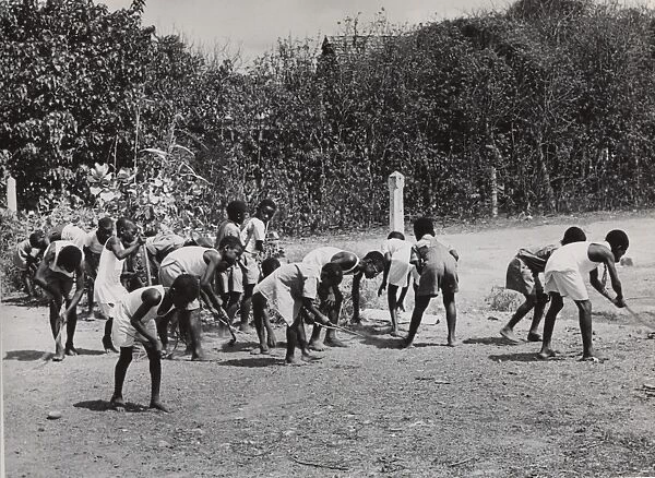 Scouts and cubs at work, Ghana, West Africa