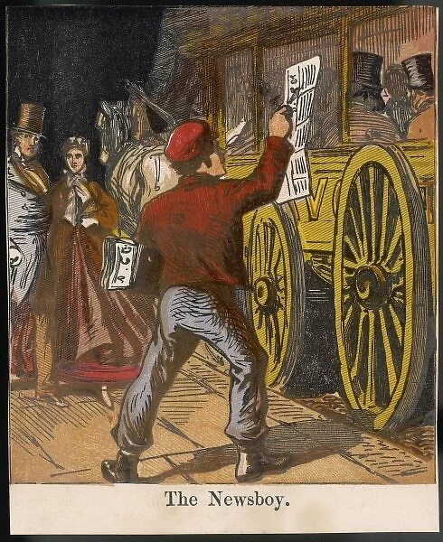 Selling Newspapers 1867