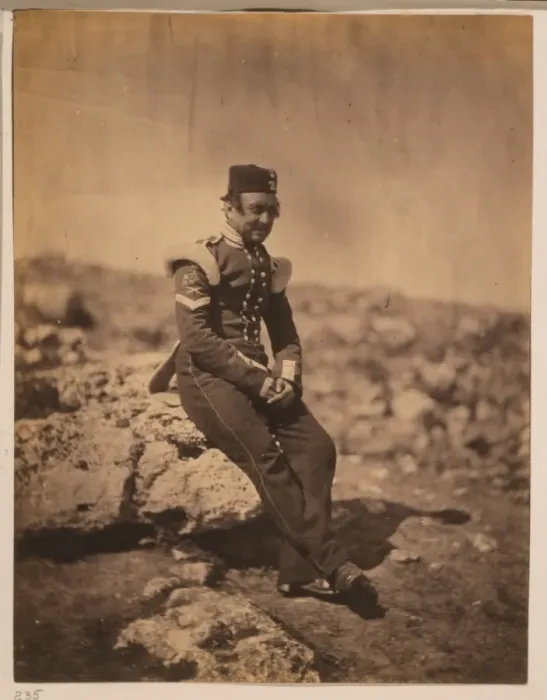 Framed Print : 1855 Print of a British Light Infantry Sergeant