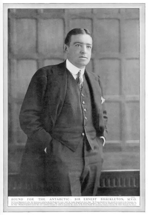 Framed Print : Ernest Shackleton Print 1914 Framed Print : Ernest Shackleton Print 1914