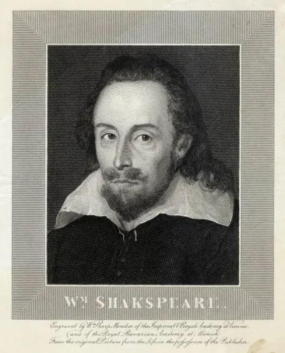 Framed Print : Rectangular Print of William Shakespeare Portrait