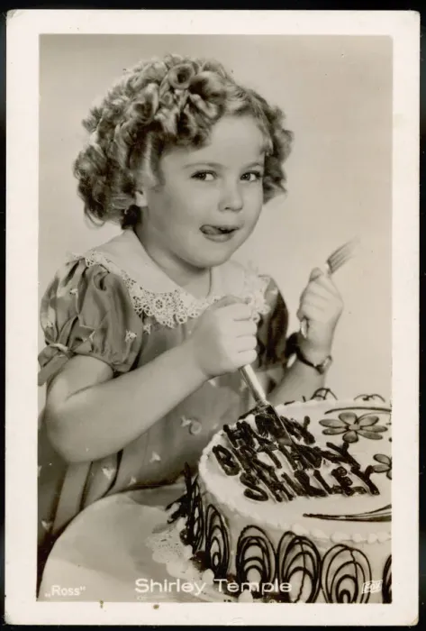 Framed Print : Shirley Temple Print: Vintage Image of Child Star with Birthday Cake Framed Print : Shirley Temple Print: Vintage Image of Child Star with Birthday Cake