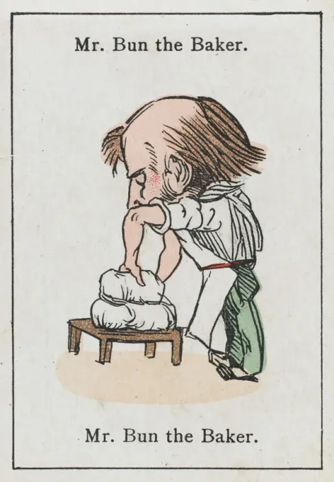 Framed Print : Mr Bun the Baker Print, 1861 Framed Print : Mr Bun the Baker Print, 1861