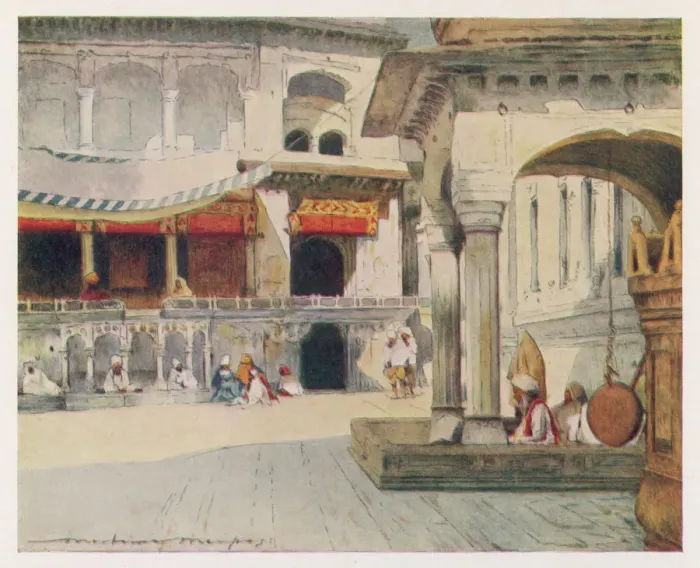 Framed Print : Print of the Golden Temple's Interior, Amritsar Framed Print : Print of the Golden Temple's Interior, Amritsar