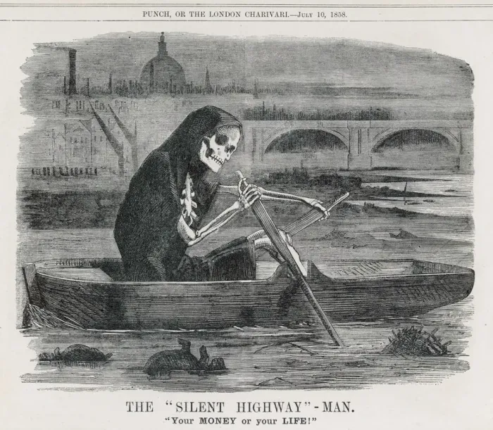 Framed Print : Print of a Highwayman on the River Thames Framed Print : Print of a Highwayman on the River Thames