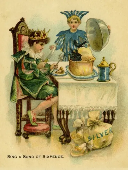 Framed Print : 19th Century Print of Sing a Song of Sixpence Framed Print : 19th Century Print of Sing a Song of Sixpence