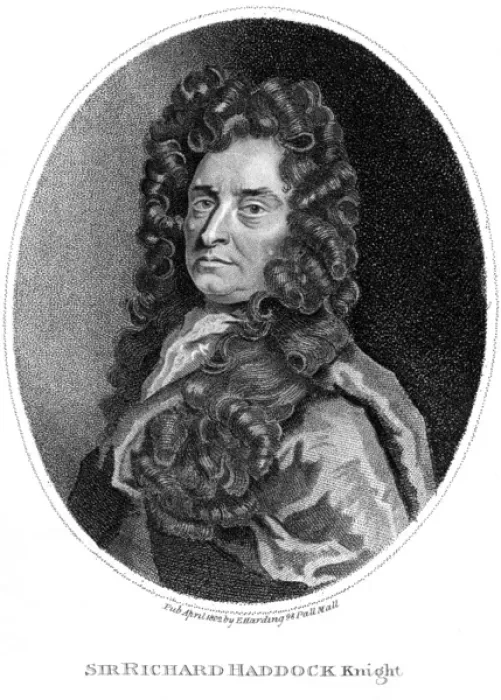 Framed Print : Sir Richard Haddock British Naval Commander Print 1629-1715 Framed Print : Sir Richard Haddock British Naval Commander Print 1629-1715