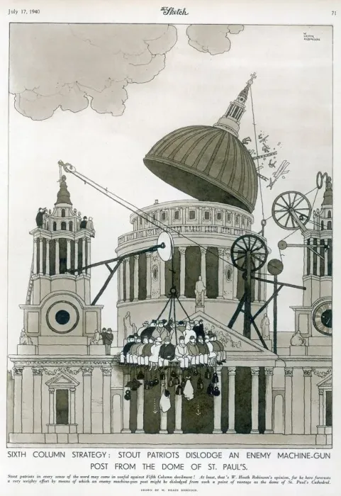 Framed Print : St. Paul's Under Siege: A Sixth Column Strategy Print Framed Print : St. Paul's Under Siege: A Sixth Column Strategy Print