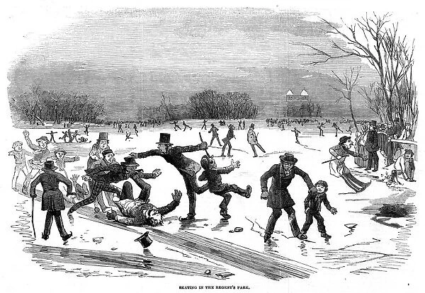SKATING, REGENTS CANAL 1854