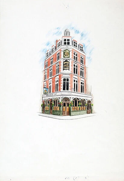 Sketch of George The Fourth PH, Holborn, London
