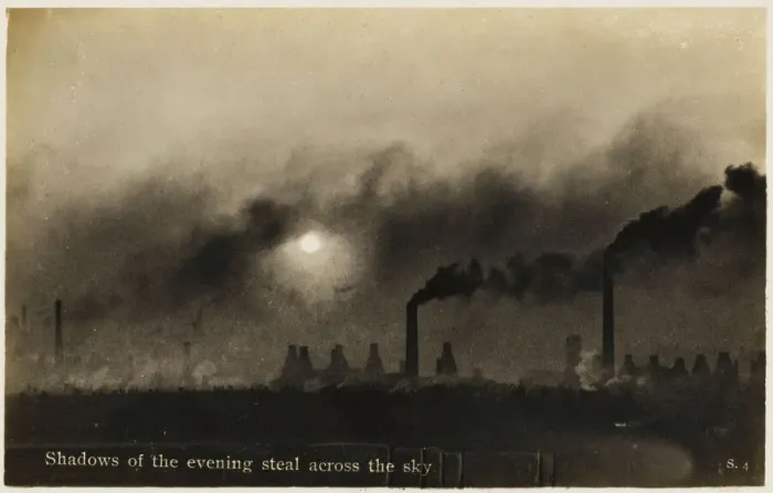 Framed Print : Early 20th-century Print: Smoke of the Potteries