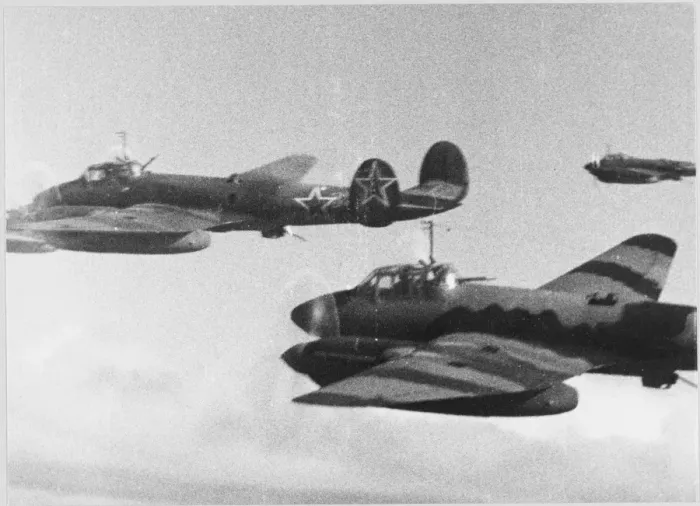 Framed Print : Soviet PE-2 Bombers Print Framed Print : Soviet PE-2 Bombers Print