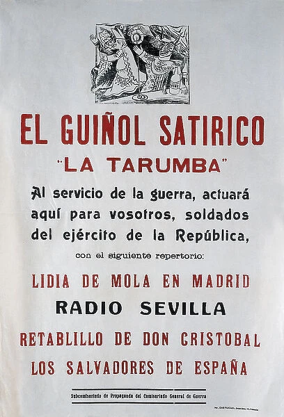 Spanish Civil War (1936-1939). Satirical puppet