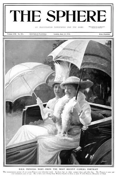 Sphere front cover - Princess Mary driving in a carriage