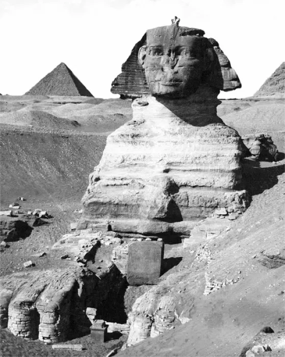 Framed Print : Print of the Great Sphinx, circa 1870 Framed Print : Print of the Great Sphinx, circa 1870