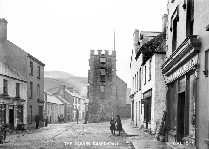 Framed Print : Early 20th Century Print of Cushendall Street Scene Framed Print : Early 20th Century Print of Cushendall Street Scene