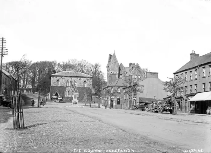 Framed Print : Print of The Square, Dungannon circa early 1900s Framed Print : Print of The Square, Dungannon circa early 1900s