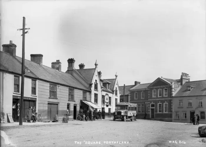 Framed Print : Print of The Square, Portaferry