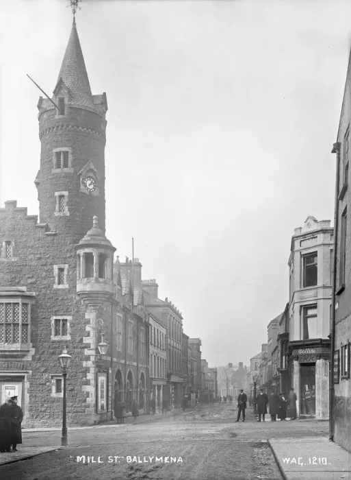 Framed Print : Early 20th Century Ballymena Street Scene Print Framed Print : Early 20th Century Ballymena Street Scene Print