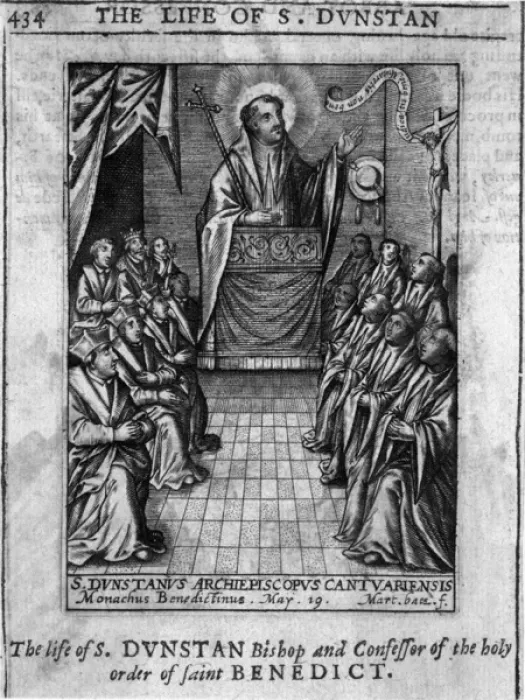 Framed Print : St Dunstan in Session Print: Archbishop of Canterbury with Senior Churchmen Framed Print : St Dunstan in Session Print: Archbishop of Canterbury with Senior Churchmen