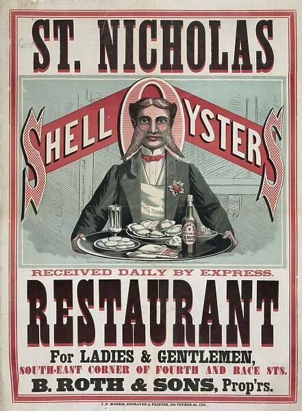 St. Nicholas Restaurant. Shell oysters received daily by exp