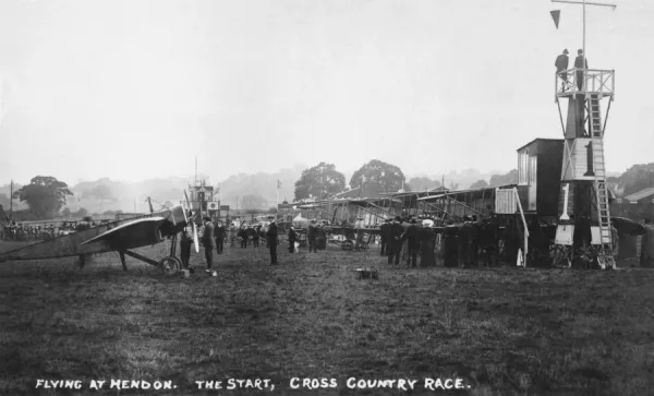 The Start of the Cross-Country Race at Hendon Aerial Derby