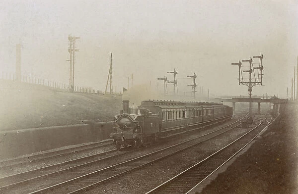 Steam train at Acton, West London