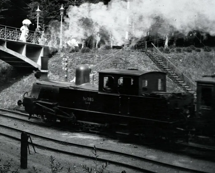Framed Print : Steam Train Print Approaching a Bridge Framed Print : Steam Train Print Approaching a Bridge
