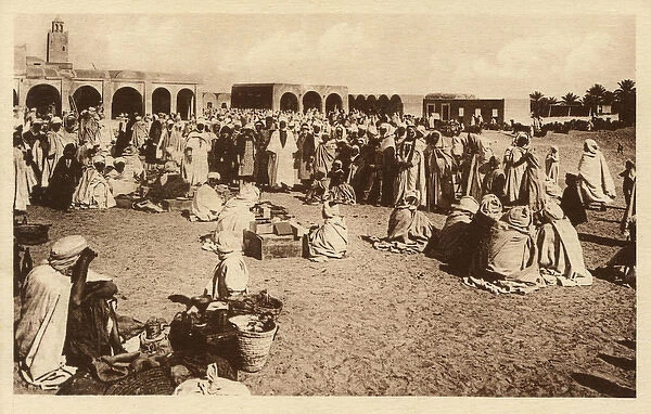Street market in El Oued, Algeria