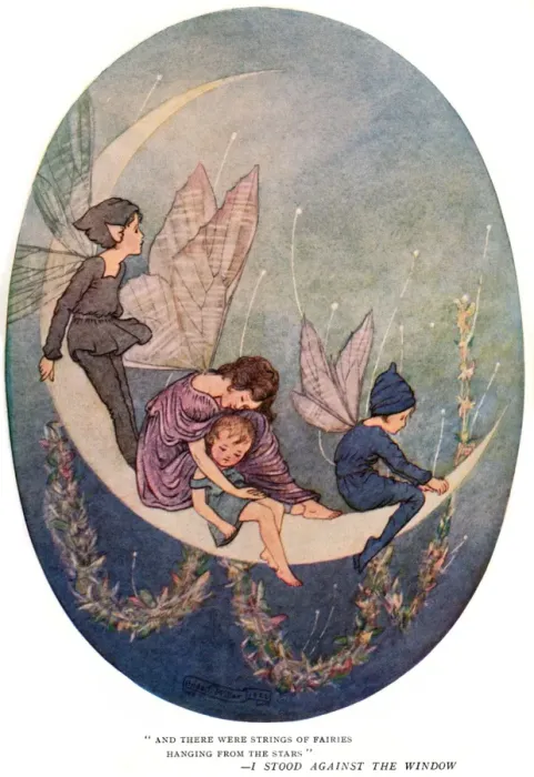 Framed Print : And there were strings of fairies Print, 1922 Framed Print : And there were strings of fairies Print, 1922