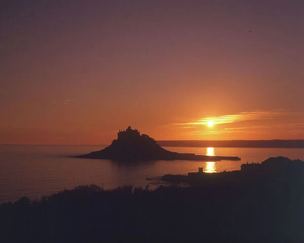 Sunset at St Michaels Mount, Cornwall