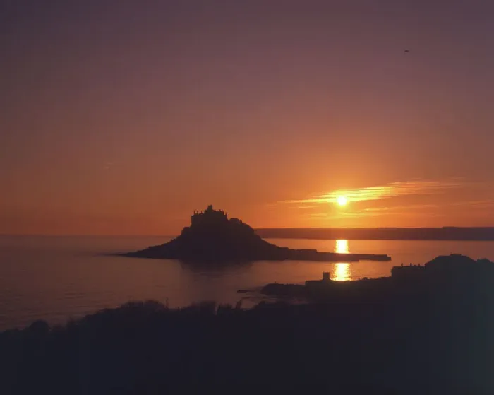 Framed Print : St Michaels Mount Print, circa 1980s Framed Print : St Michaels Mount Print, circa 1980s