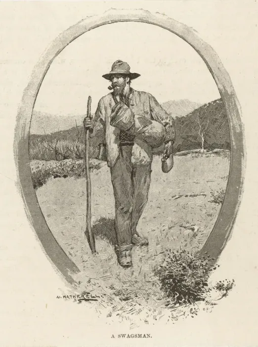 Framed Print : A Swagman Print Framed Print : A Swagman Print