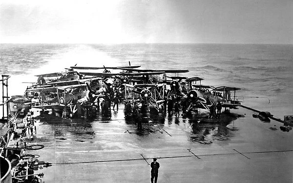 Swordfish Torpedo-bombers on board HMS Victorious, Second