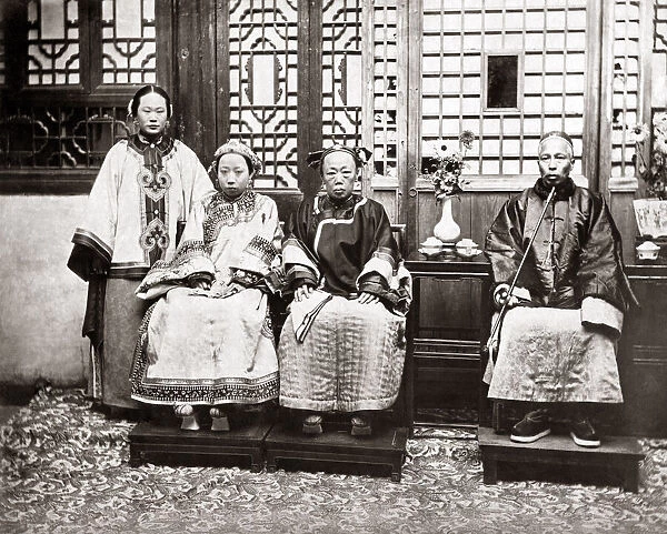 Tao-Tai of Anching and his family, 1878, by Kung Tai. Date: 1878