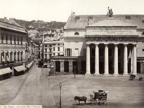 The Teatro Carlo Felice, opera house, Genoa, Italy