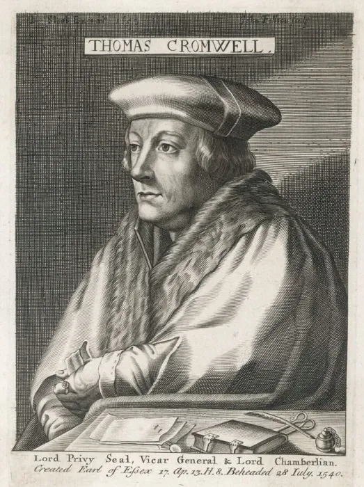 Framed Print : Thomas Cromwell Print - Engraved Portrait of a 16th-Century Statesman Framed Print : Thomas Cromwell Print - Engraved Portrait of a 16th-Century Statesman