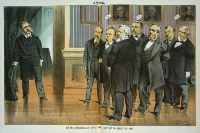 Framed Print : On the Threshold of Office - Print, 1881 Framed Print : On the Threshold of Office - Print, 1881