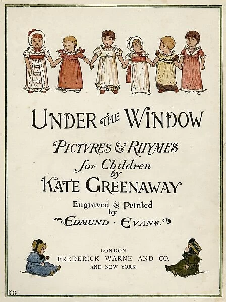 Title page design, Under the Window by Kate Greenaway