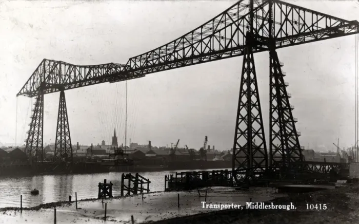 Framed Print : 1936 Print of The Transporter, Middlesbrough Framed Print : 1936 Print of The Transporter, Middlesbrough