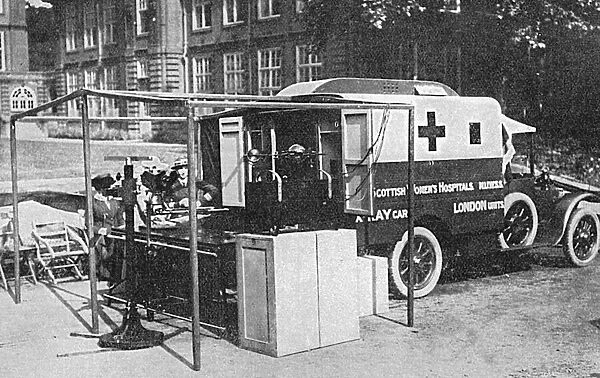 Travelling X-ray car, WW1