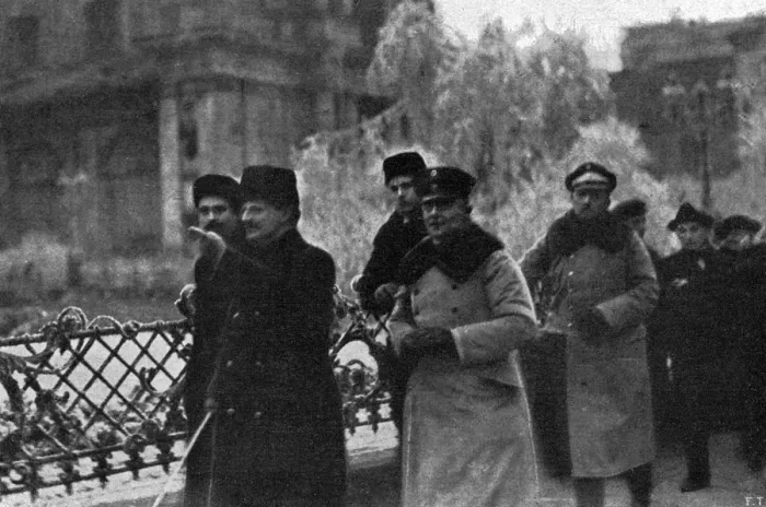 Framed Print : Print of Leon Trotsky in Warsaw, 1919