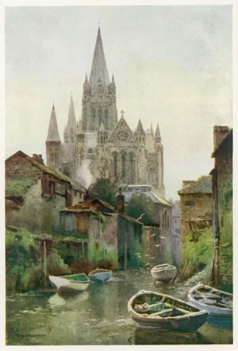 Framed Print : Truro Cathedral Print, Cornwall c1910 Framed Print : Truro Cathedral Print, Cornwall c1910