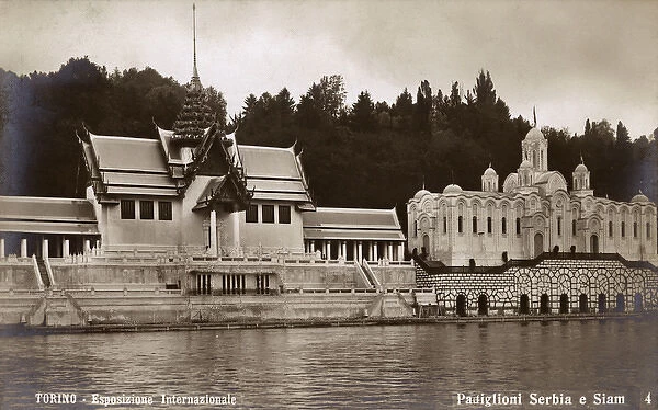 The Turin Exposition of 1911 - Serbian and Thai Pavilions