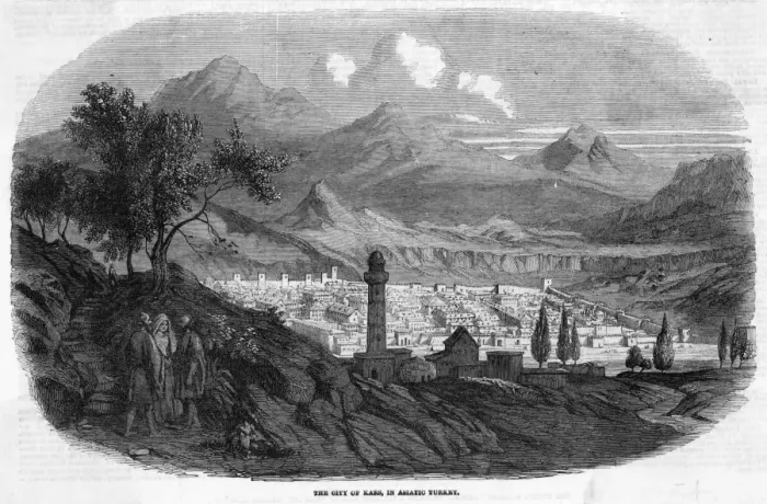 Framed Print : Turkey Kars Distant View of the Town Print Framed Print : Turkey Kars Distant View of the Town Print
