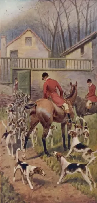Framed Print : Unkenneling the Hounds Print Framed Print : Unkenneling the Hounds Print