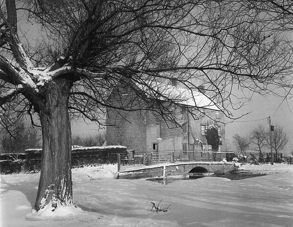 Upton Mill Snow Scene